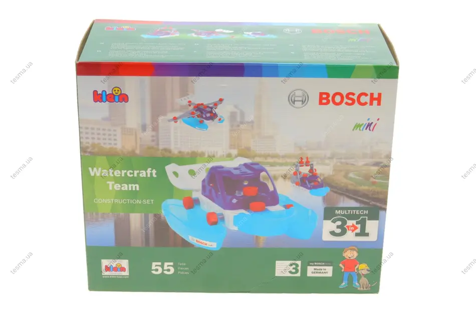 Набір для конструювання водного транспорту Klein Bosch 3in1 Watercraft BOSCH 8794 (фото 1)