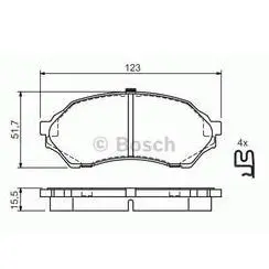 Brake disc. Диск тормозной BOSCH 986424610