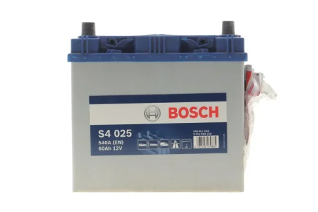 Акумуляторна батарея 60Ah/540A (232x173x225/+L/B00) S4 Азія/дата виробництва 2023 рік. BOSCH DSC0092S40250