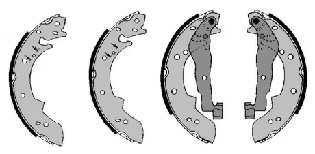 Комплект тормозных колодок BOSCH F026008003