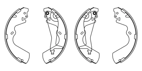 Комплект тормозных колодок BOSCH F026008013
