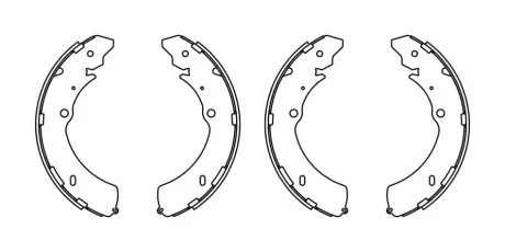 Комплект тормозных колодок BOSCH F026008020