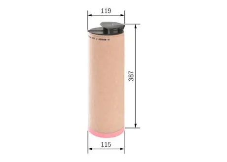 Air filter, by-pass. Фильтр воздушный, запасный BOSCH F026400239