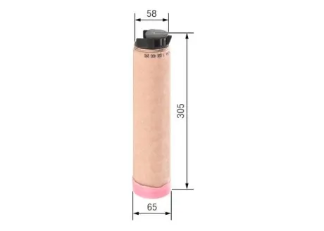 Air filter, by-pass. Фильтр воздушный, запасный BOSCH F026400240