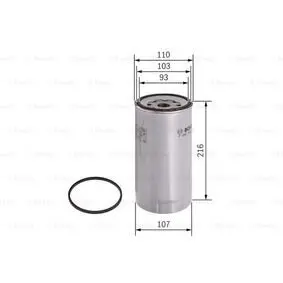 Fuel filter, water separator, Spin-On. Фильтр топливный сепаратор, накручиваемый BOSCH F026402138