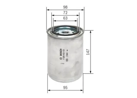 Фільтр палива BOSCH F026402151