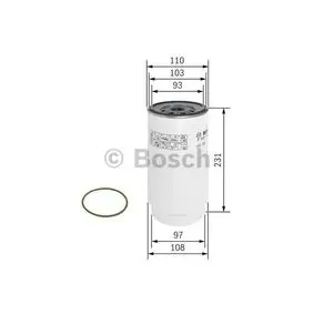 Fuel filter, water separator, Spin-On. Фильтр топливный сепаратор, накручиваемый BOSCH F026402179