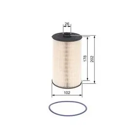 Фильтр топливный, вставка. Фільтр паливний, вставка. Fuel filter, cartridge BOSCH F026402748