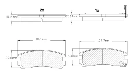Комплект тормозных колодок, дисковый тормоз BOSCH F03B150003