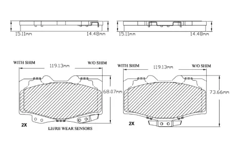 Комплект тормозных колодок, дисковый тормоз BOSCH F03B150005