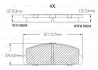 Комплект тормозных колодок, дисковый тормоз BOSCH F03B150012 (фото 1)