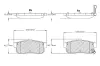 Комплект тормозных колодок, дисковый тормоз BOSCH F03B150019 (фото 1)