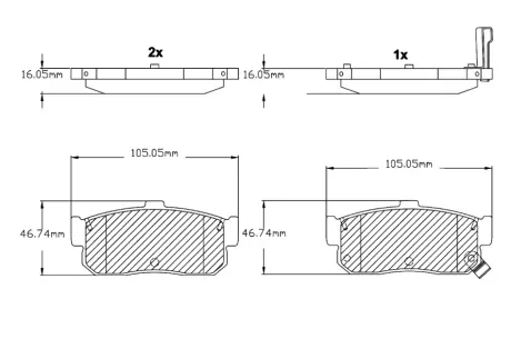 Комплект тормозных колодок, дисковый тормоз BOSCH F03B150019