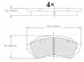 Комплект тормозных колодок, дисковый тормоз BOSCH F03B150068 (фото 1)