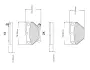 Комплект тормозных колодок, дисковый тормоз BOSCH F03B150074 (фото 1)