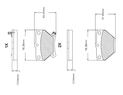 Комплект тормозных колодок, дисковый тормоз BOSCH F03B150074