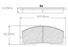 Комплект тормозных колодок, дисковый тормоз BOSCH F03B150215 (фото 1)