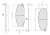 Комплект тормозных колодок, дисковый тормоз BOSCH F03B150222 (фото 1)