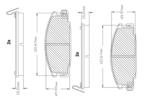 Комплект тормозных колодок, дисковый тормоз BOSCH F03B150222