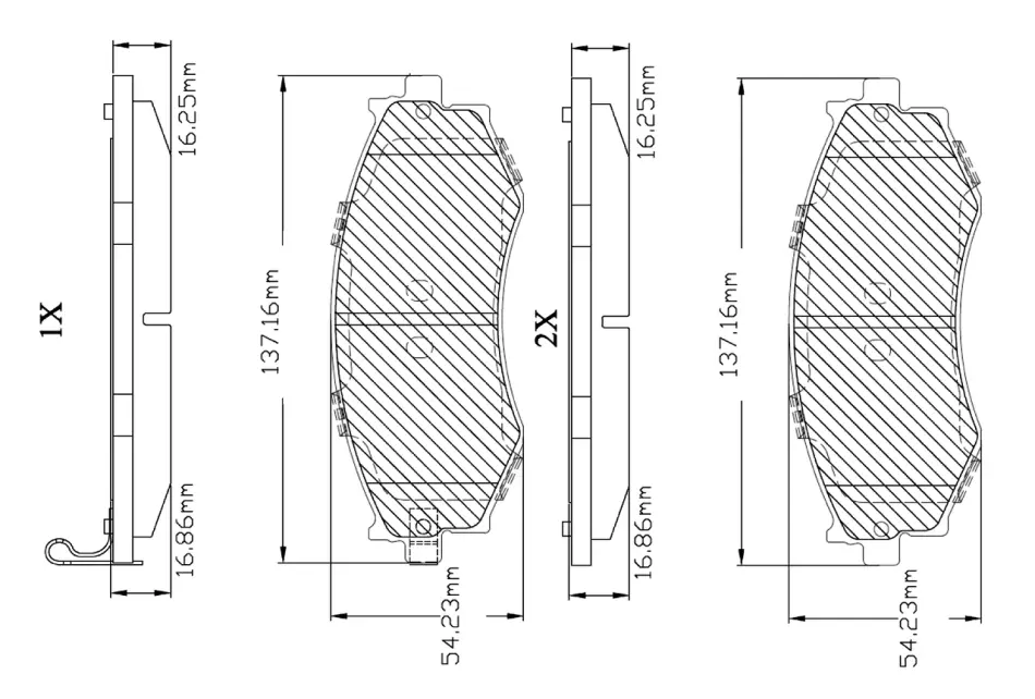 Комплект тормозных колодок, дисковый тормоз BOSCH F03B150233 (фото 1)
