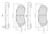Комплект тормозных колодок, дисковый тормоз BOSCH F03B150233 (фото 1)