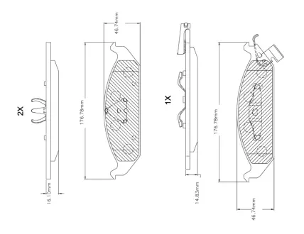 Комплект тормозных колодок, дисковый тормоз BOSCH F03B150254
