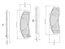 Комплект тормозных колодок, дисковый тормоз BOSCH F03B150255 (фото 1)
