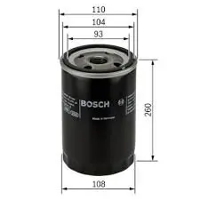Oil filter, Spin-On. Фильтр масляный, накручиваемый BOSCH P3077