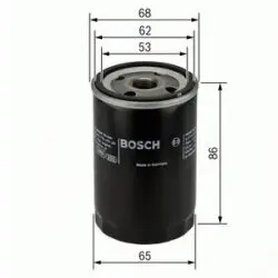 Oil filter, Spin-On. Фильтр масляный, накручиваемый BOSCH P3276