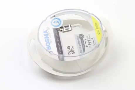 Автолампа H1 PLUS 50% 12V 55W P14,5S Упаковка 2шт Bosma 4070