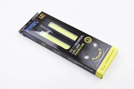 ДХО 12V 1xCOB LED ULL Гнучкий 260/33MM WIDE WHITE к-т (2 шт) Bosma 5134