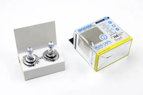 Автолампа H4 PLUS 120% 12V 60/55W P43T Упаковка 2шт Bosma 5455