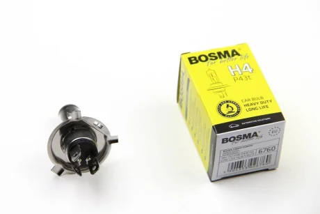 Автолампа H4 24V 75/70W P43T LONGLIFE HEAVY DUTY Bosma 6760