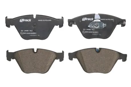 Brake pad set. Колодки гальмівні комплект BRECK 246880055110