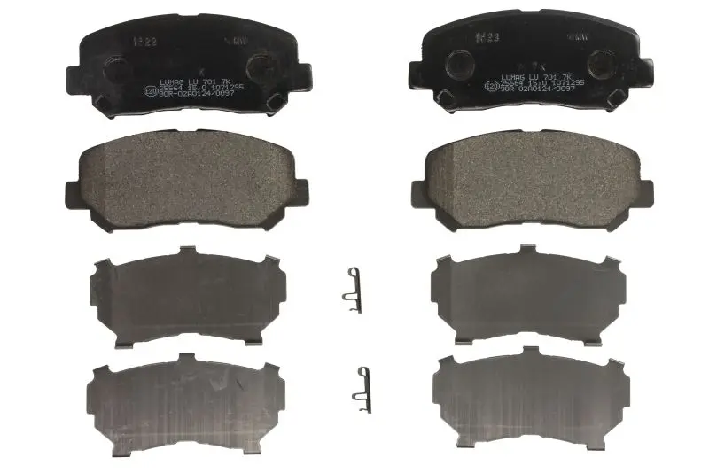 Brake pad set. Колодки гальмівні комплект BRECK 255640070100 (фото 1)