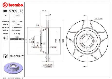 Brembo Max BREMBO 08570975