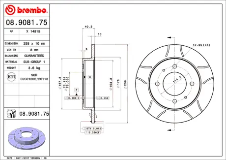 Brembo Max BREMBO 08908175