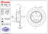Гальмівний диск BREMBO 08A2051X (фото 1)