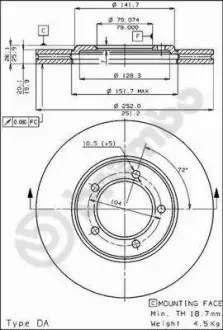 Диск BREMBO 09302110