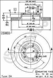 Диск BREMBO 09411510