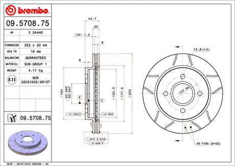 Brembo Max BREMBO 09570875