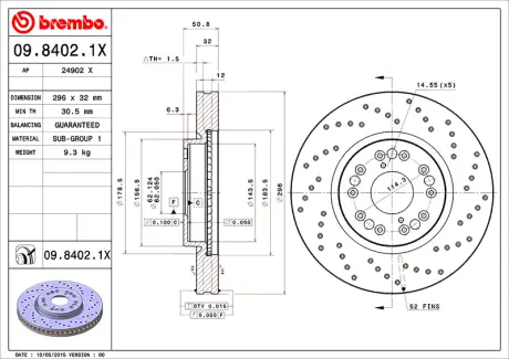 Brembo Xtra BREMBO 0984021X