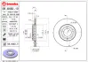 Диск BREMBO 09848310 (фото 2)
