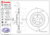 Гальмівний диск BREMBO 09884221 (фото 2)