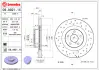 Гальмівний диск BREMBO 09A9211X (фото 2)