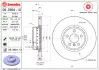 Диск гальмівний BMW 5 (G30) передн., вент. (вир-во) BREMBO 09D90413 (фото 1)