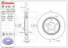 Гальмівний диск BREMBO 09N12511 (фото 2)