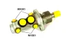 Главный тормозной цилиндр BREMBO M85009 (фото 1)