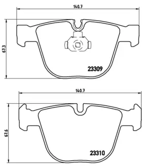 колодка BREMBO P05001
