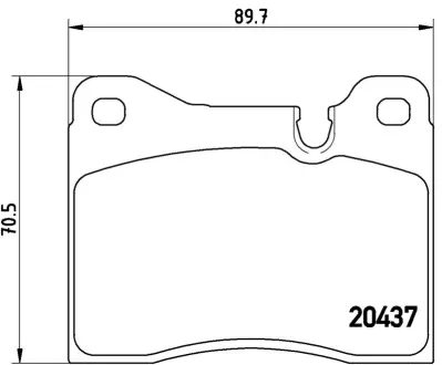 Колодка BREMBO P06002